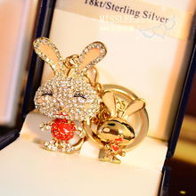 萌趣随身 MOMO兔子钥匙扣，韩国创意汽车钥匙链，点亮女士时尚生活